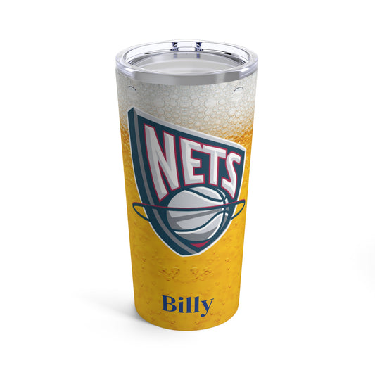 Personalized Brooklyn Nets 20oz Travel Mug Tumbler