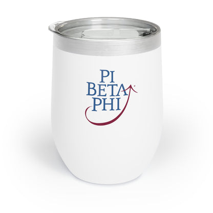 Personalized Pi Beta Phi Sorority Wine Tumbler - KAT - 12oz Vacuum Insulated