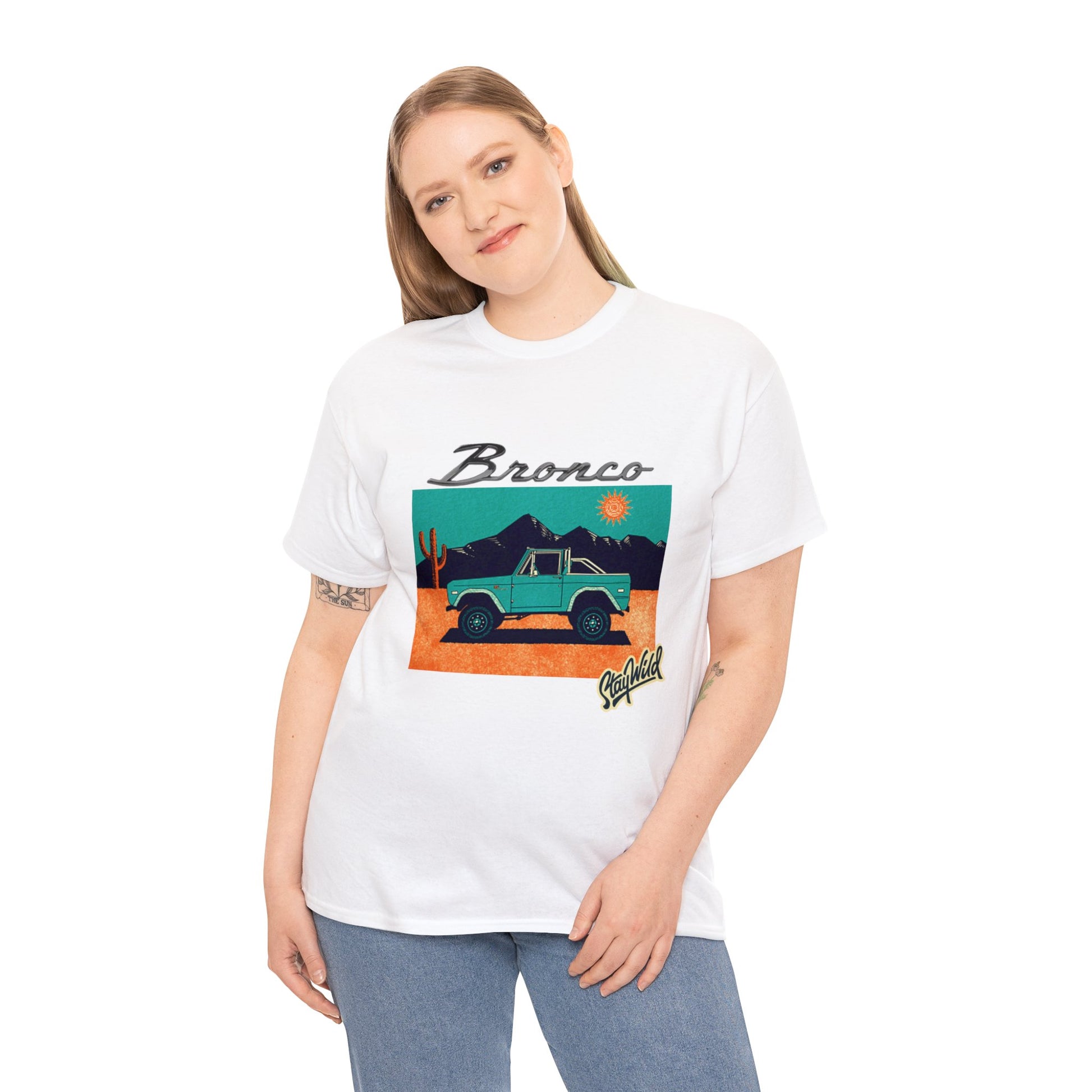 Ford Bronco 'Stay Wild' Art TShirt - Ethical, Sustainable,