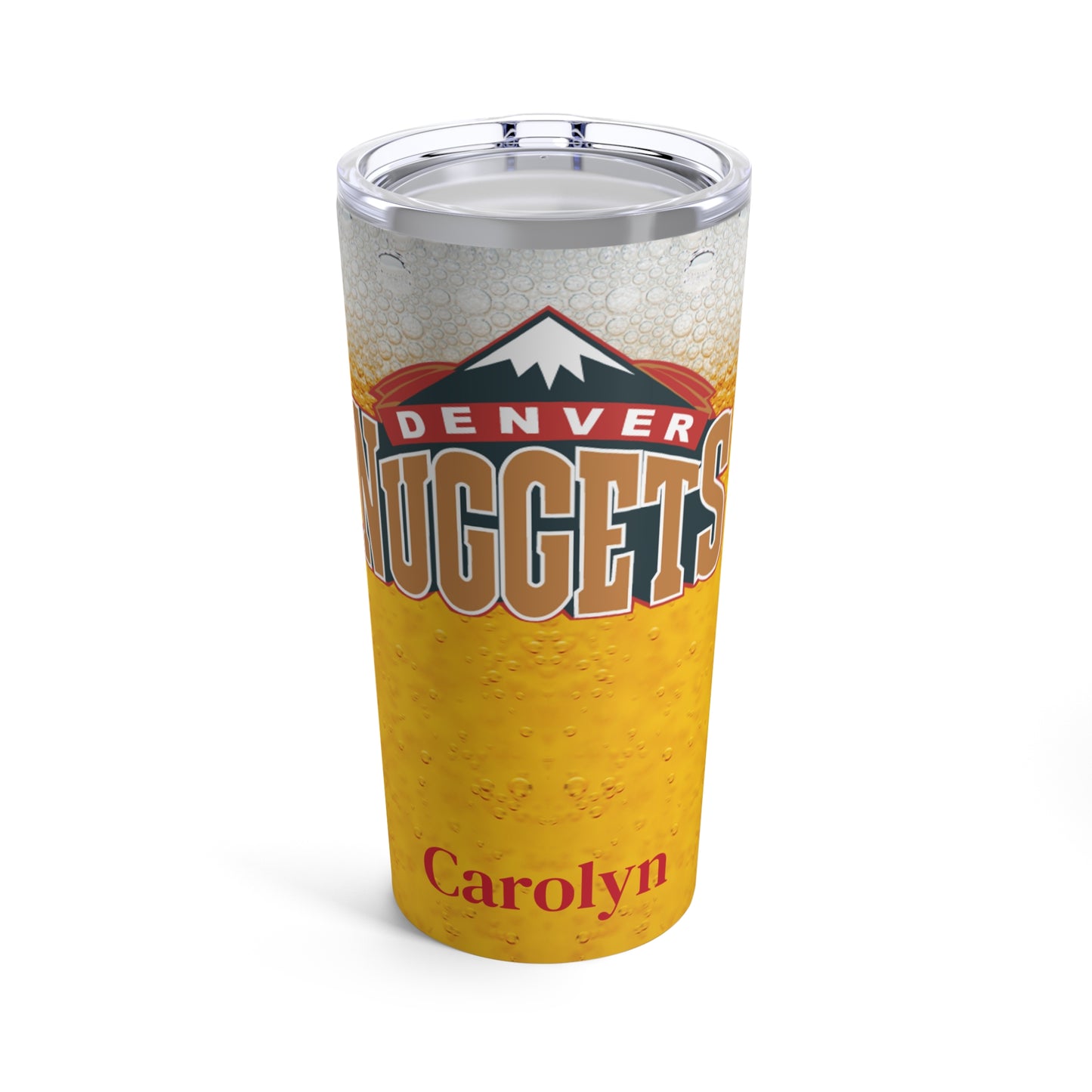 Personalized Denver Nuggets 20oz Travel Mug Tumbler