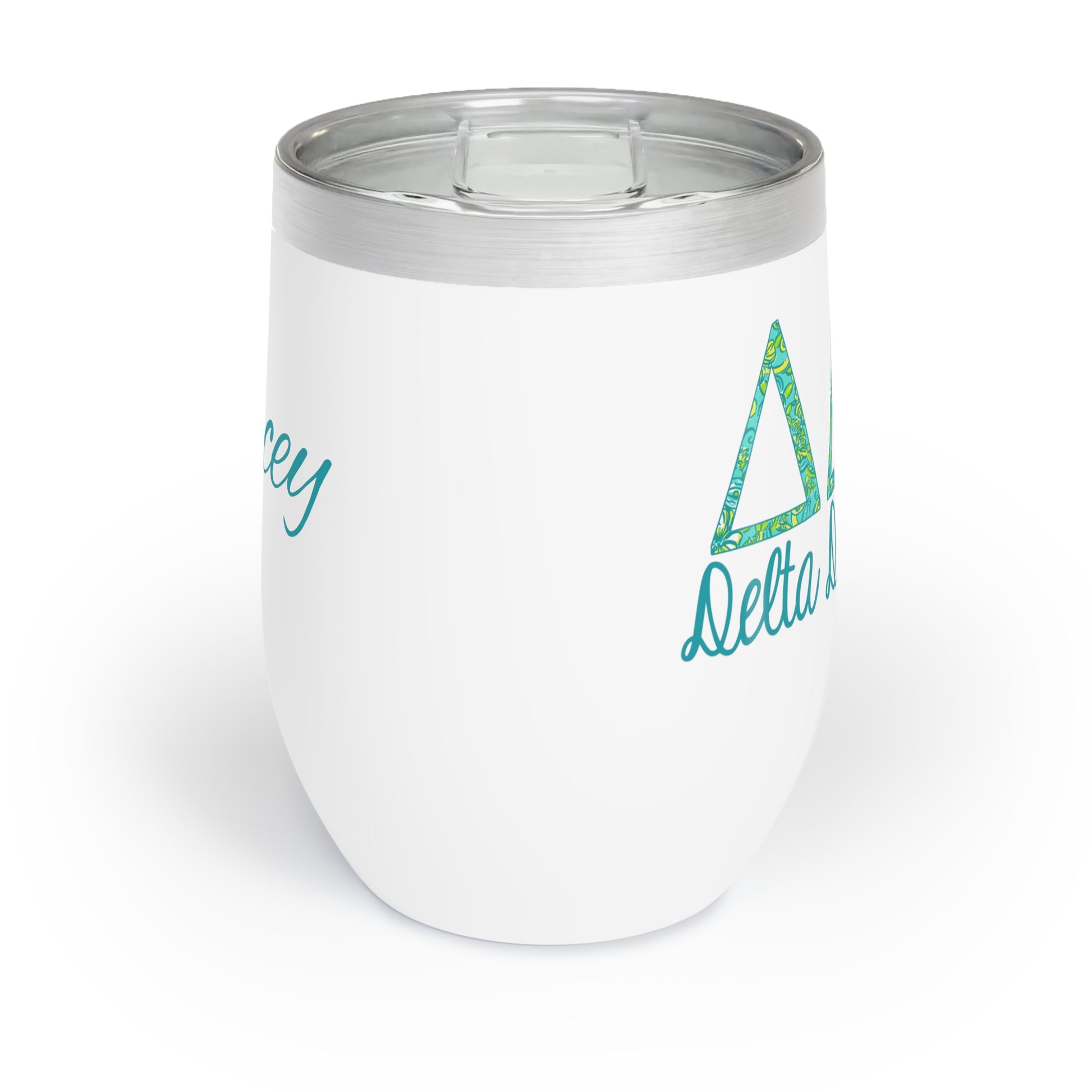 Personalized Delta Delta Delta Sorority Wine Tumbler - Tri Delta -