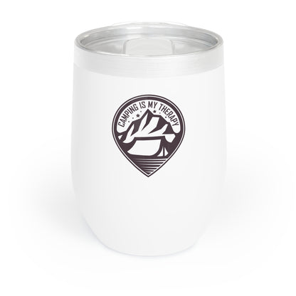 Camping Is My Therapy 12oz Wine Tumbler