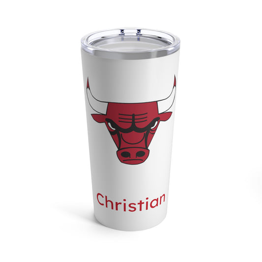 Personalized Chicago Bulls 20oz Travel Mug Tumbler