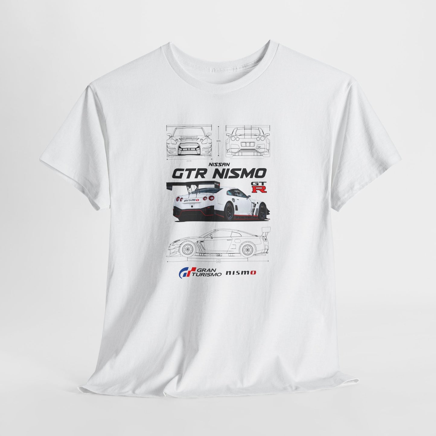 Nissan GTR Nismo Blueprint Collection Unisex Cotton Tee