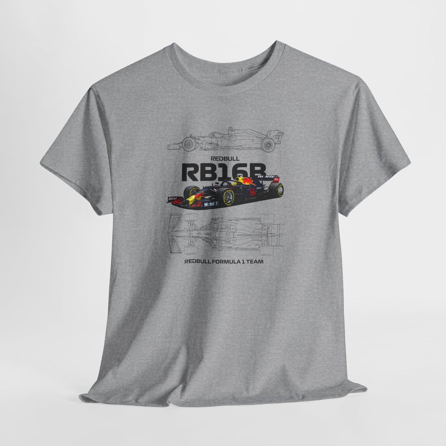 Red Bull Formula 1 Blueprint Collection Unisex Cotton Tee