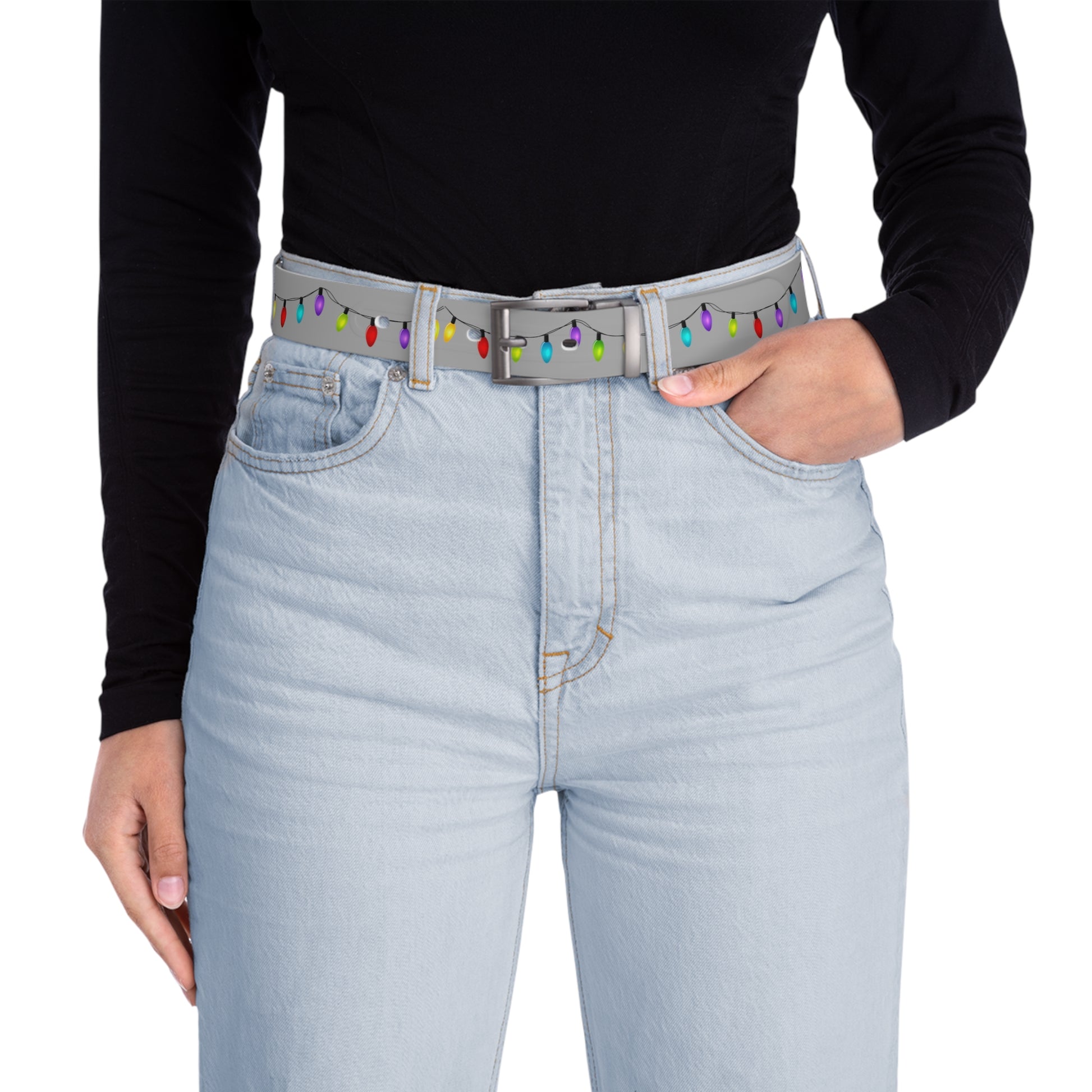 Ugly Christmas Belt - Holiday Lights - Men'