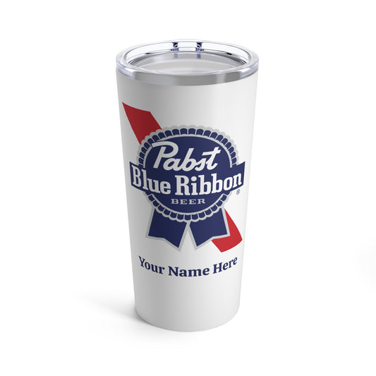 Personalized Pabst Blue Ribbon PBR 20oz Travel Mug Tumbler