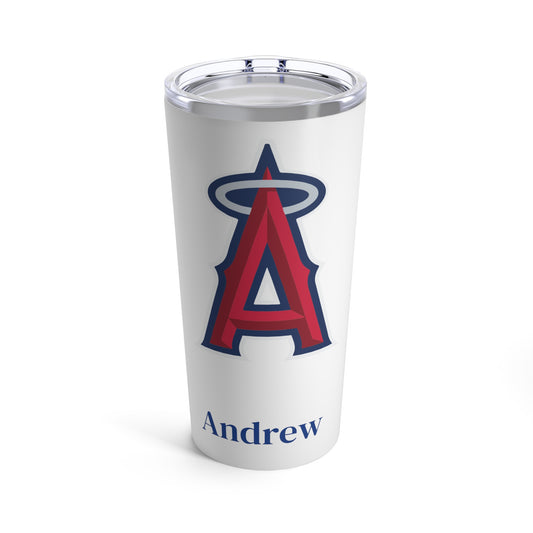 Personalized Los Angeles Angels 20oz Travel Mug