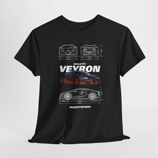 Bugatti Veyron Blueprint Collection Unisex T-Shirt