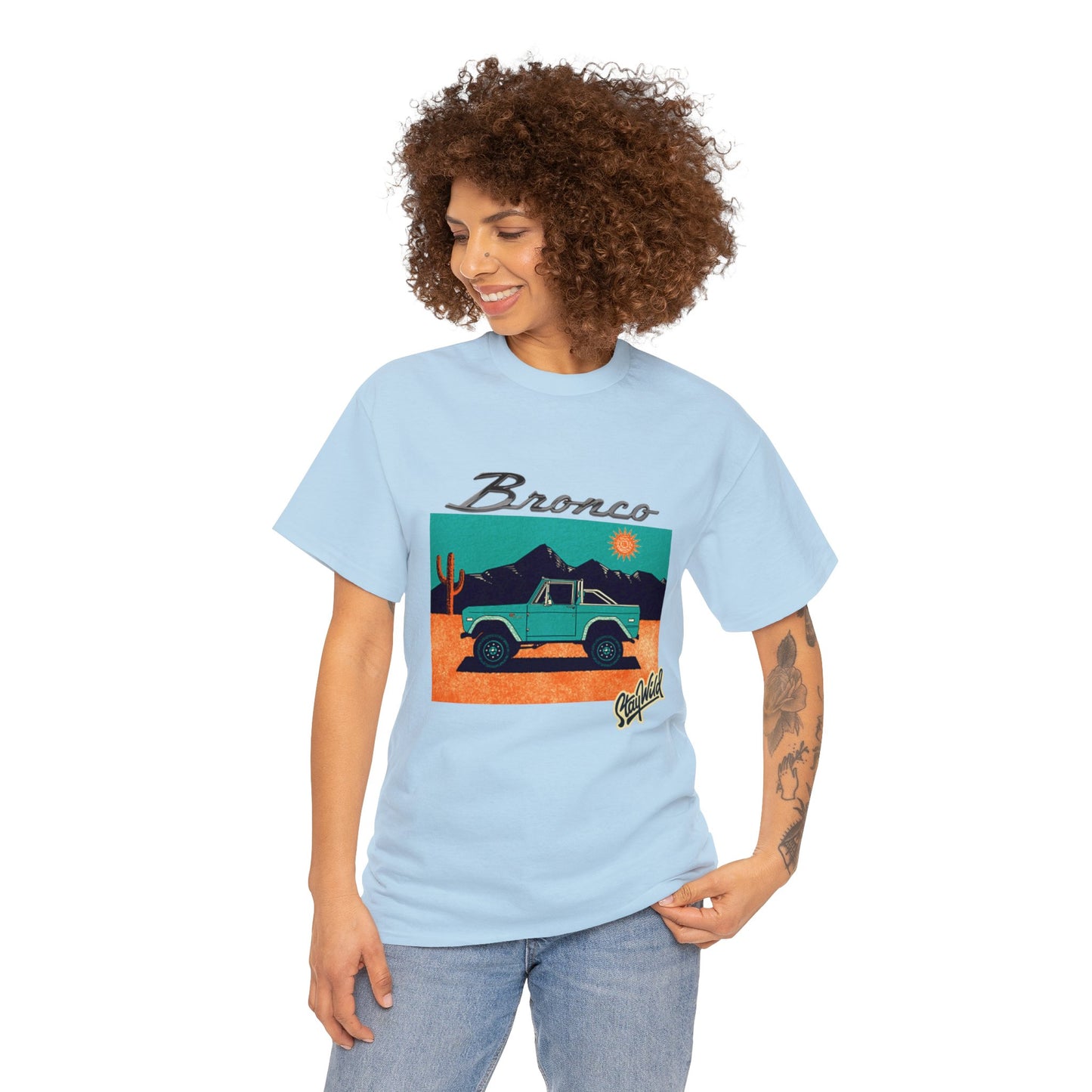 Ford Bronco 'Stay Wild' Art TShirt - Ethical, Sustainable,