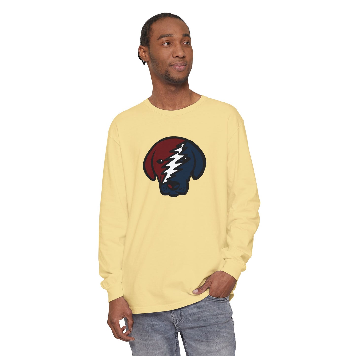Stealie Pup Vineyard Collection Unisex Garment-dyed Long Sleeve