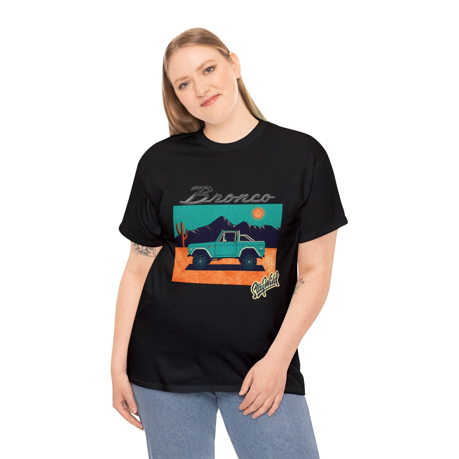 Ford Bronco 'Stay Wild' Art TShirt - Ethical, Sustainable,