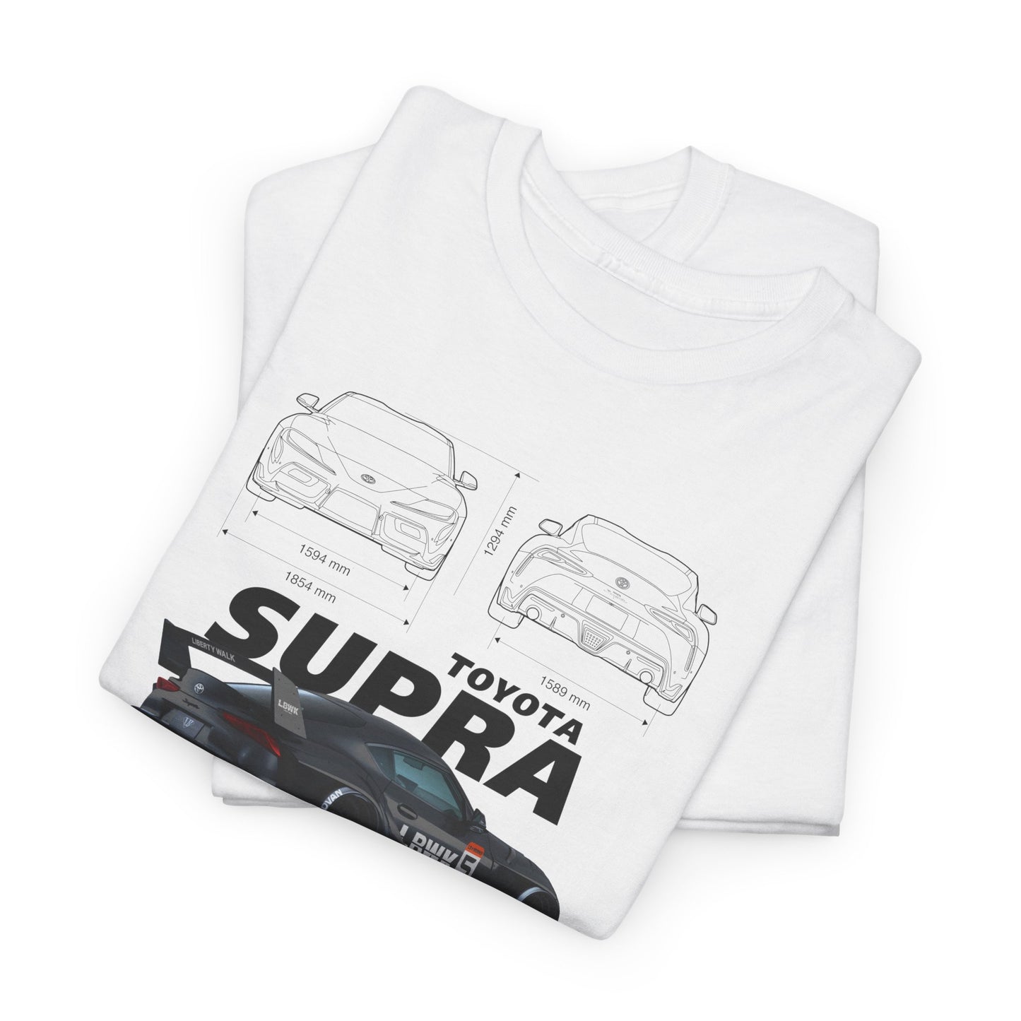 Toyota Supra A90 Blueprint Collection Unisex Cotton Tee