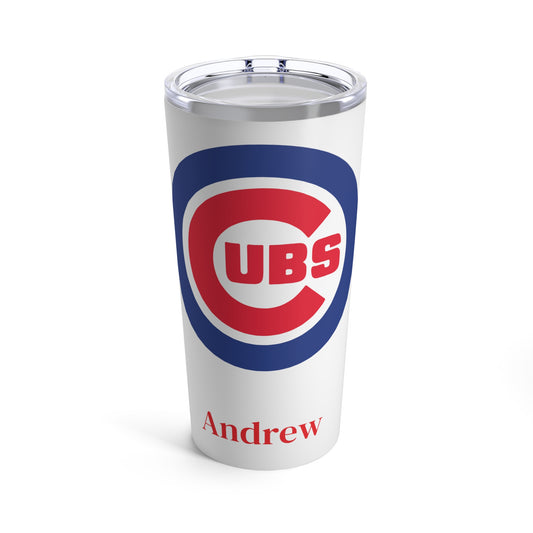 Personalized Chicago Cubs 20oz Travel Mug Tumbler