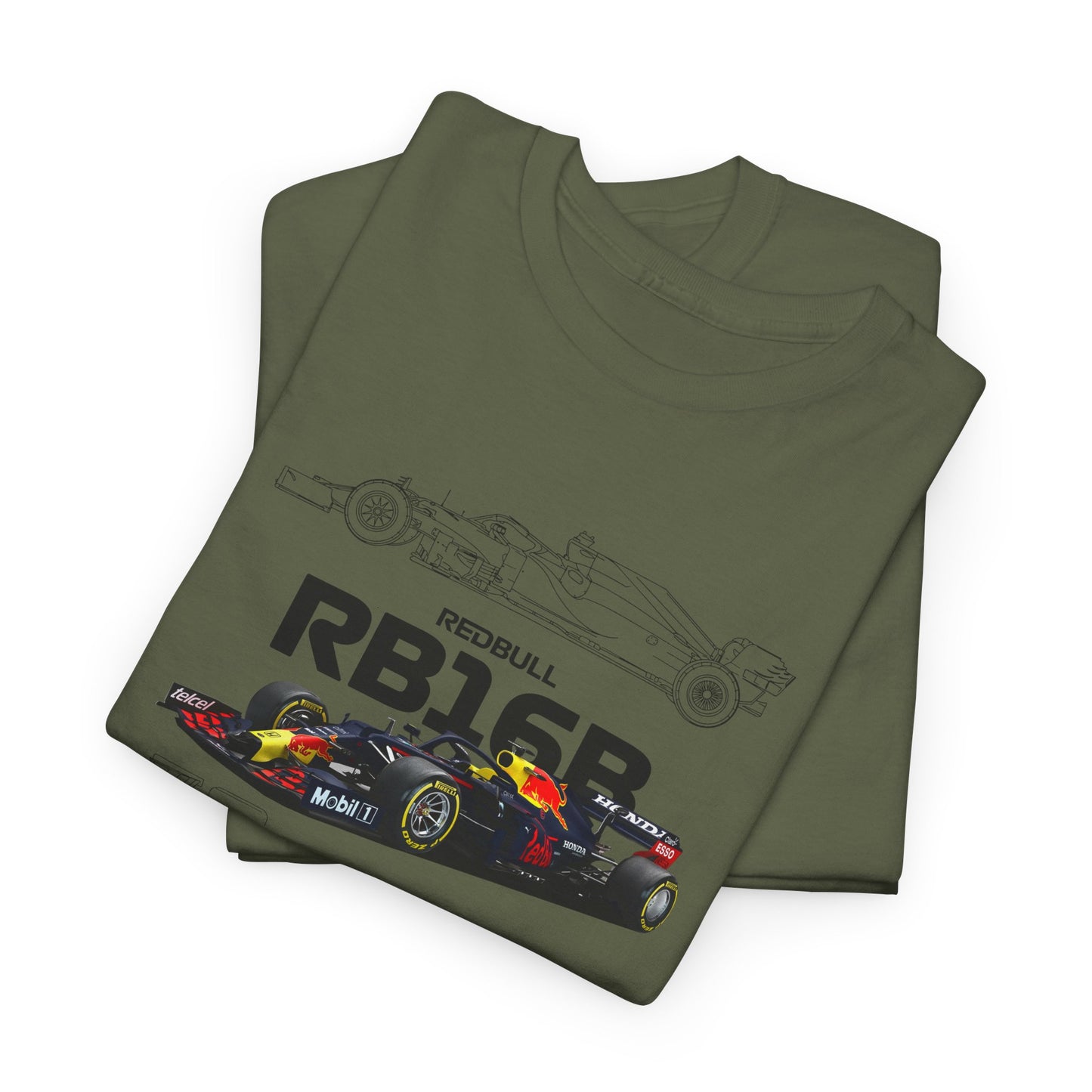 Red Bull Formula 1 Blueprint Collection Unisex Cotton Tee