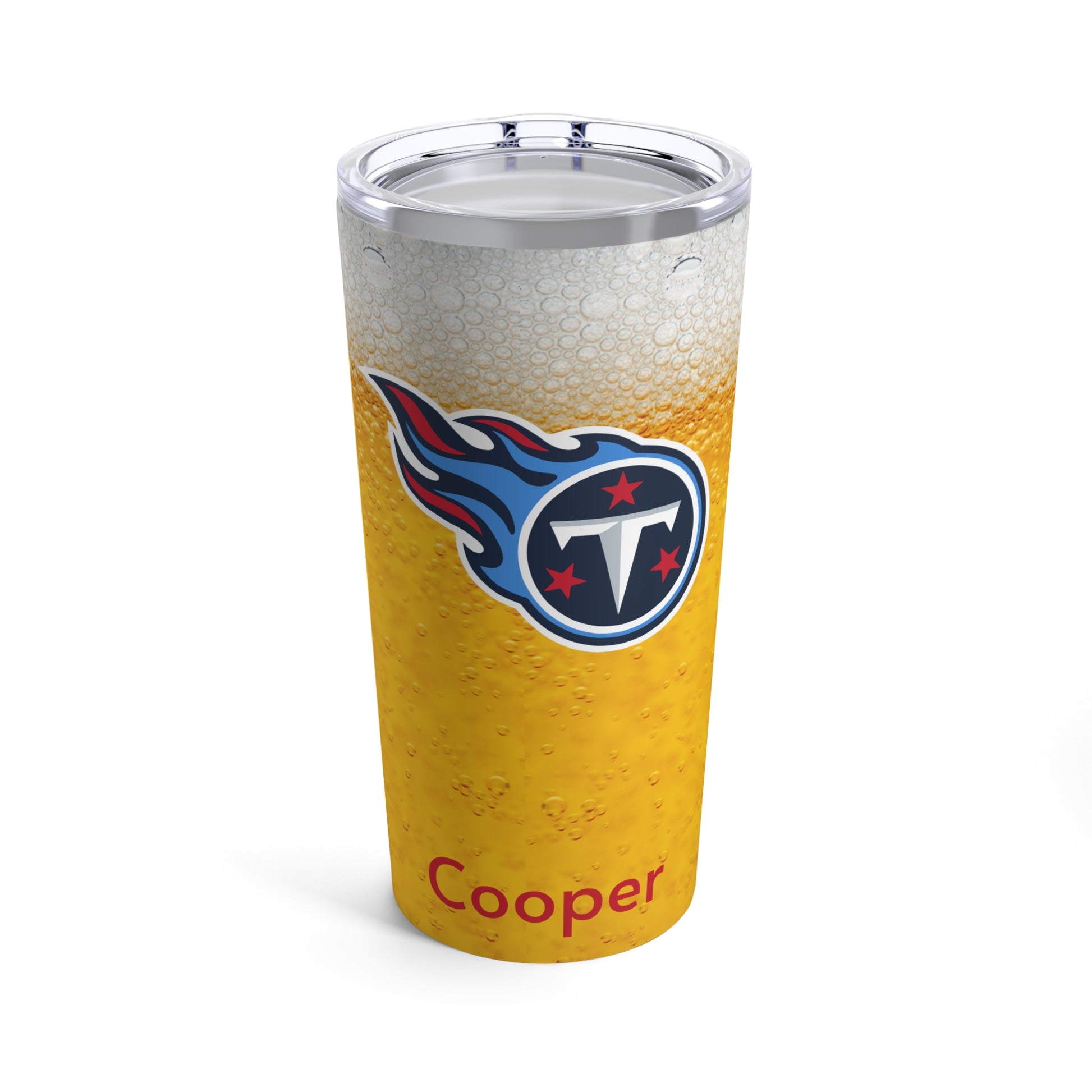 Personalized Tennessee Titans 20oz Travel Mug / Tumbler + Vacuum-Insulated } Add