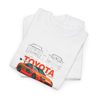 Toyota Supra MK4 Blueprint Collection Unisex Cotton Tee