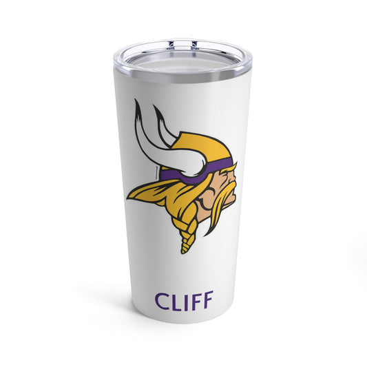 Personalized Minnesota Vikings 20oz Travel Mug / Tumbler + Vacuum-Insulated } Add