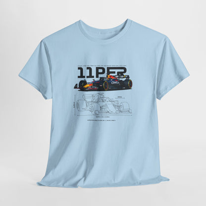 Red Bull Formula 1 Blueprint Collection Unisex Cotton Tee