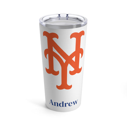 Personalized Mets 20oz Travel Mug / Tumbler + Vacuum-Insulated } Add