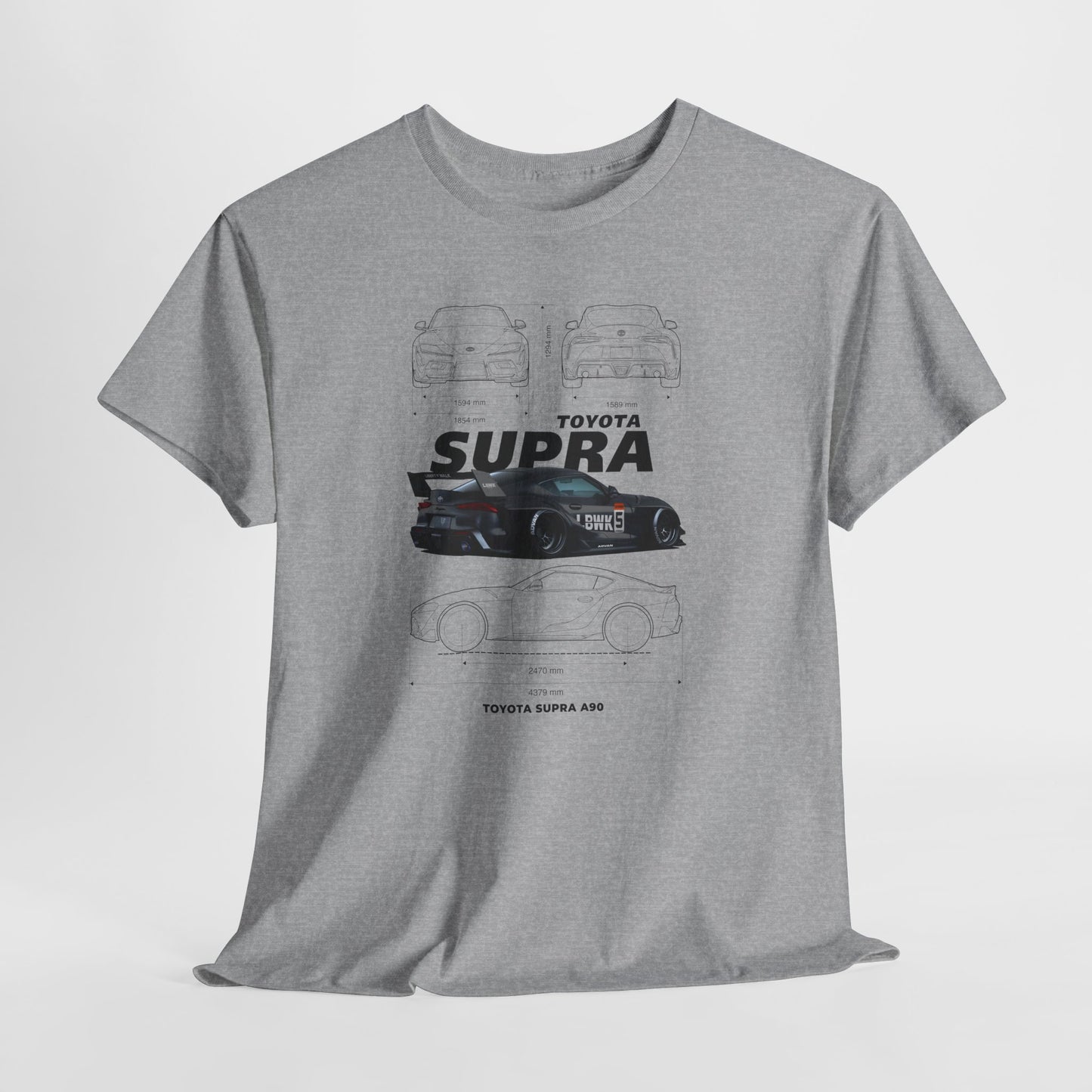 Toyota Supra A90 Blueprint Collection Unisex Cotton Tee