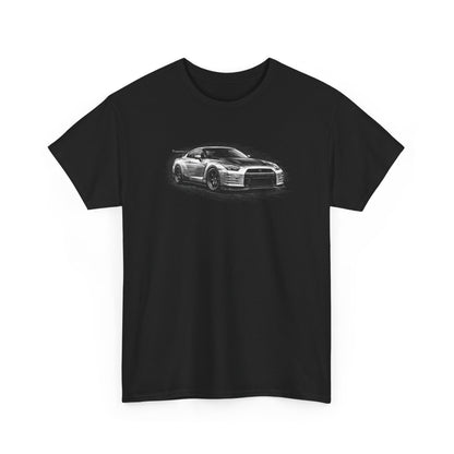 Nissan GT-R Pencil Sketch Unisex Cotton Tee