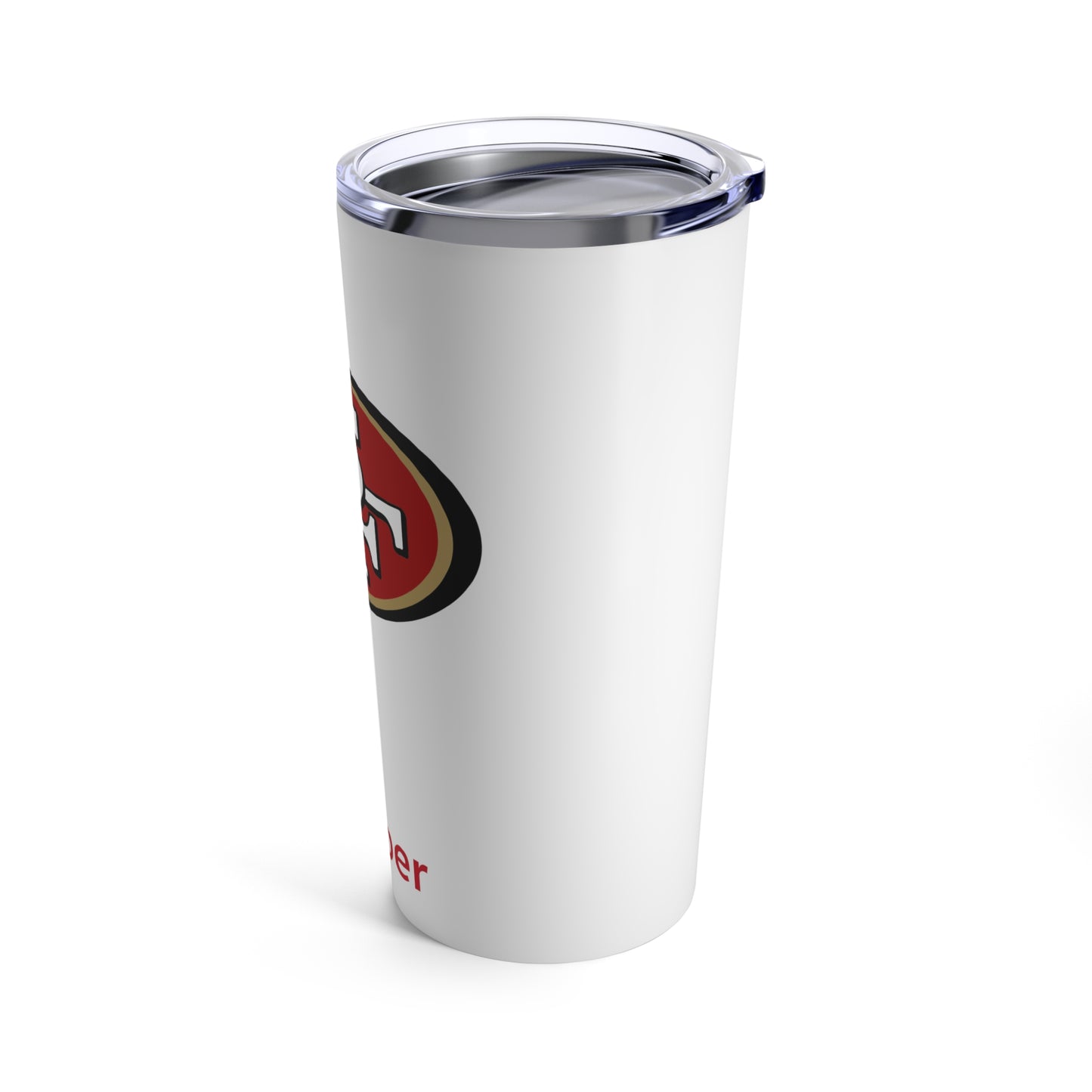 Personalized San Francisco 49ers 20oz Travel Mug Tumbler + Vacuum-Insulated } Add A Name For Free! NFL