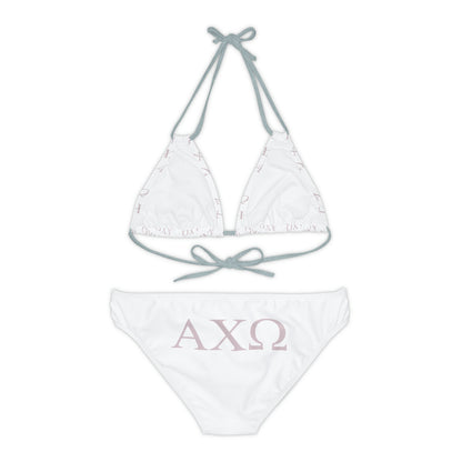Alpha Chi Omega Sorority Strappy Bikini Set
