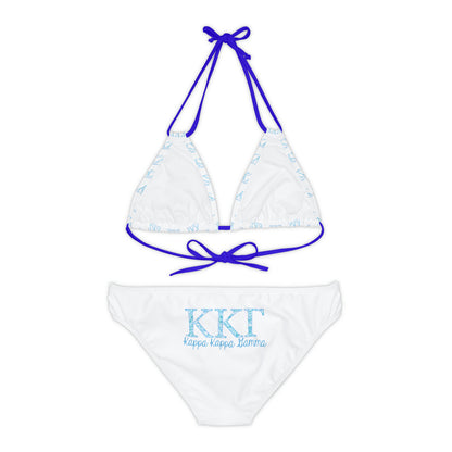 Kappa Kappa Gamma Sorority Strappy Bikini Set - Beach, Pool, Summer