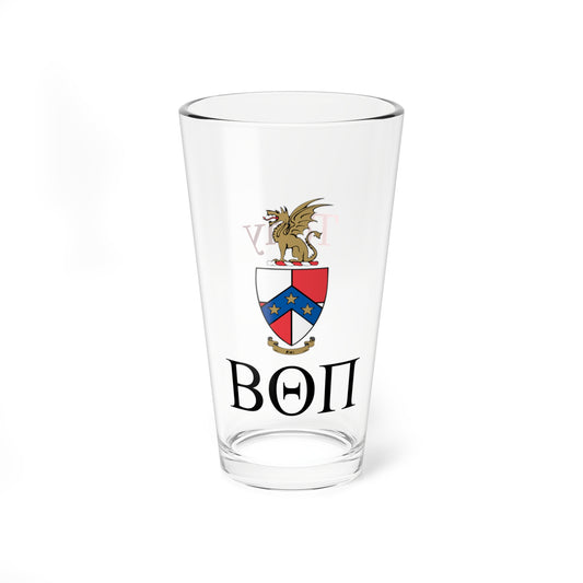Personalized Beta Theta Pi Fraternity Pint Glass - 16oz - Drinking Glass