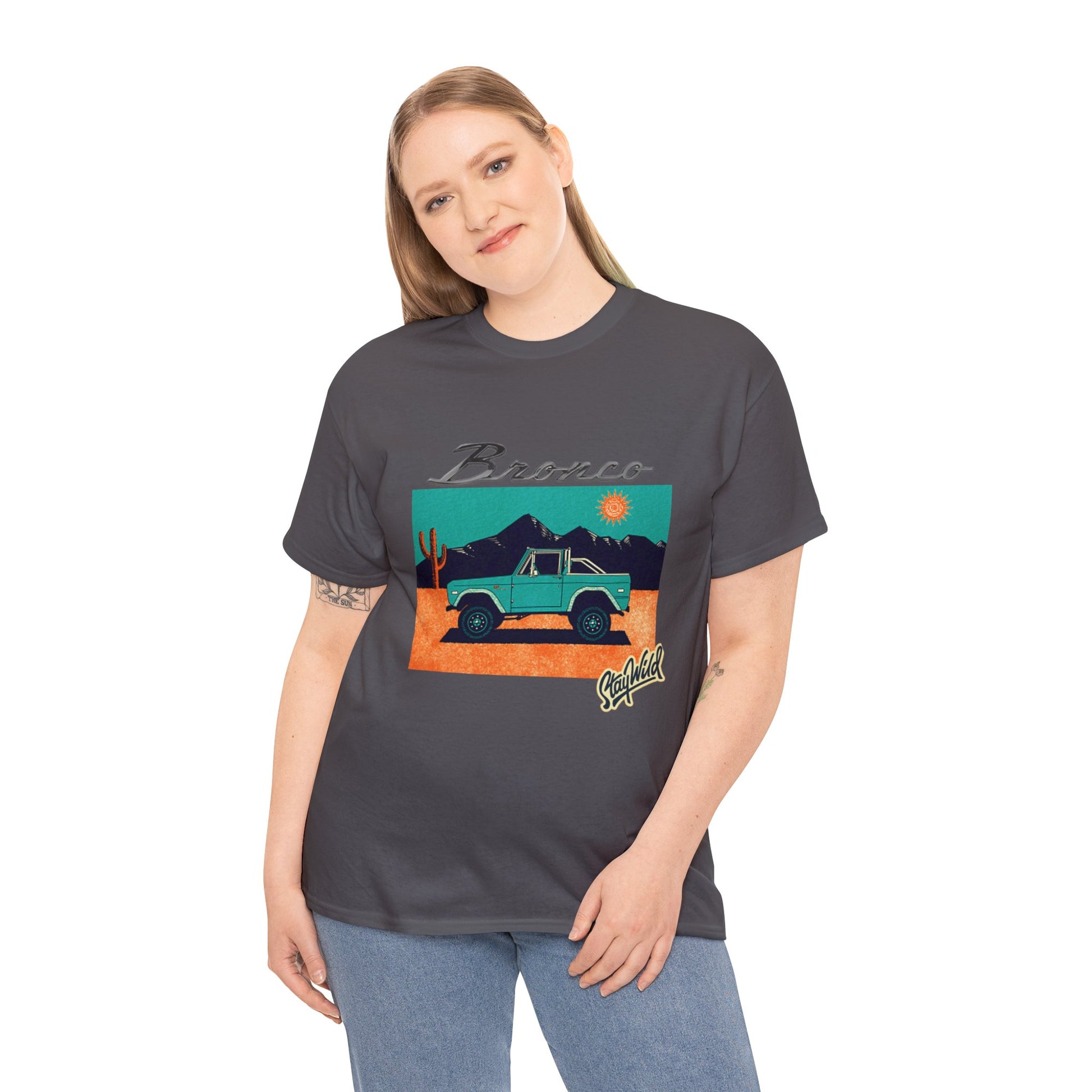 Ford Bronco 'Stay Wild' Art TShirt - Ethical, Sustainable,