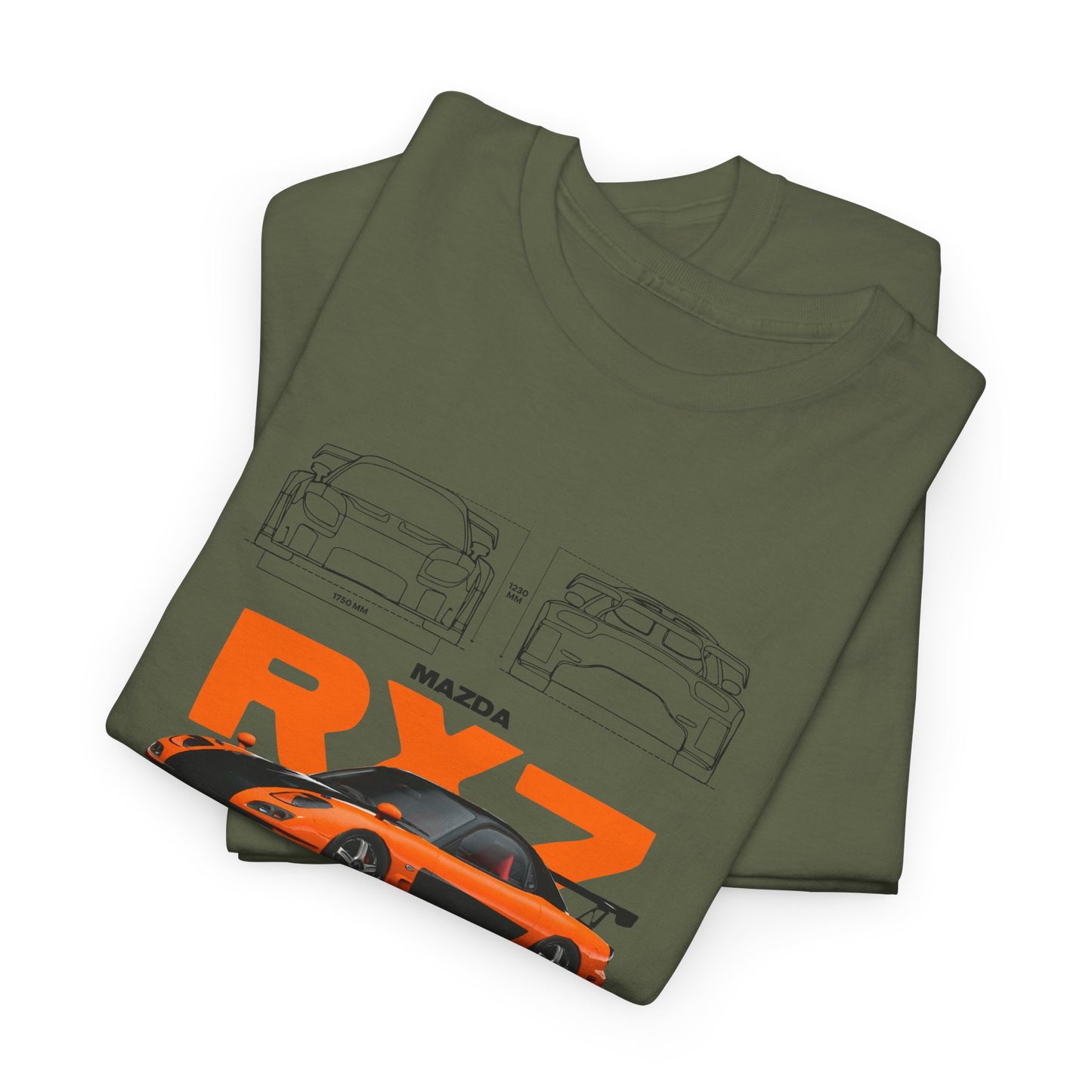 Mazda RX7 Blueprint Collection Unisex Cotton Tee