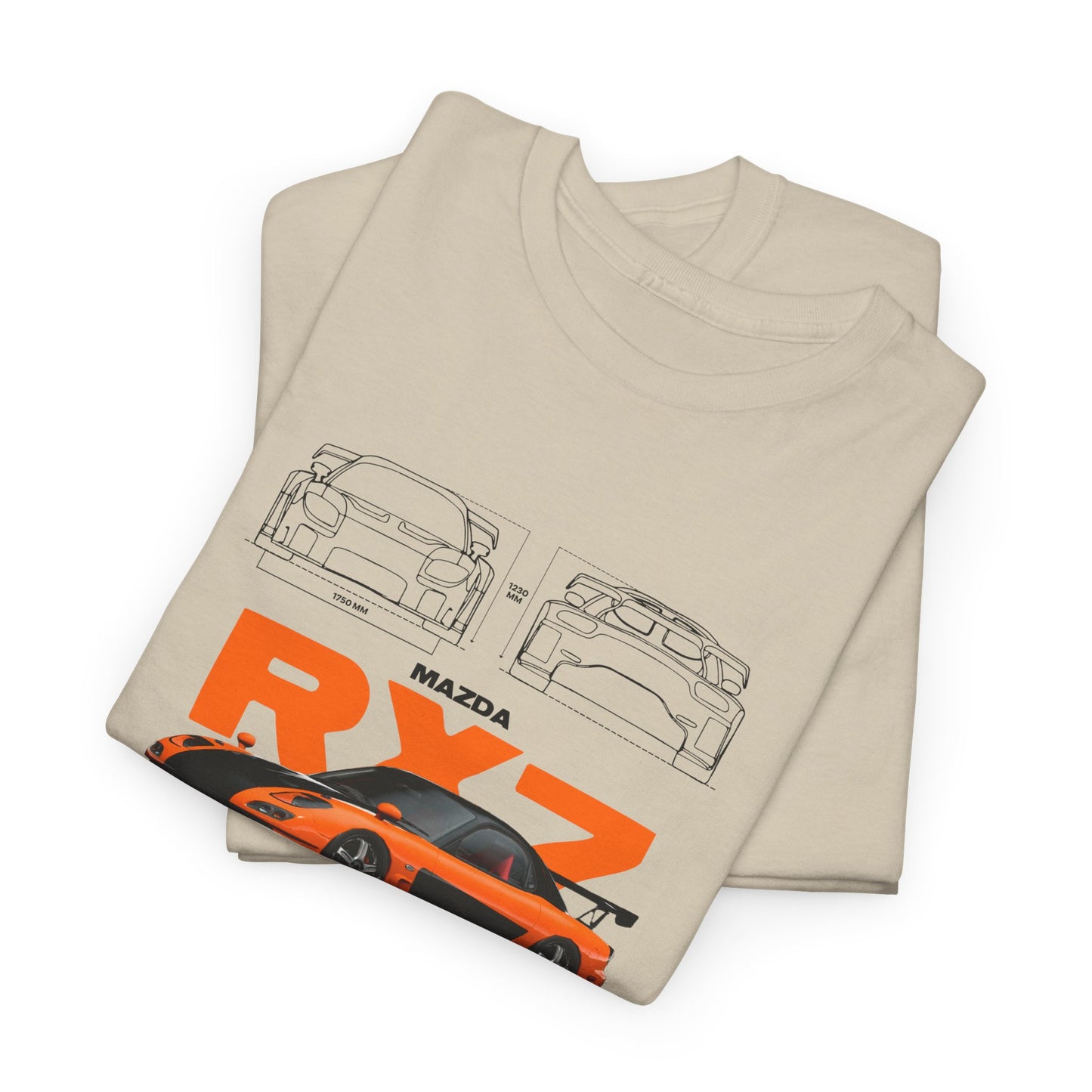 Mazda RX7 Blueprint Collection Unisex Cotton Tee
