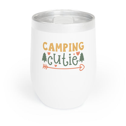 12oz Wine Tumbler - Camping Cutie - Vacuum-Insulated Hot/Cold - Camping/RV Life