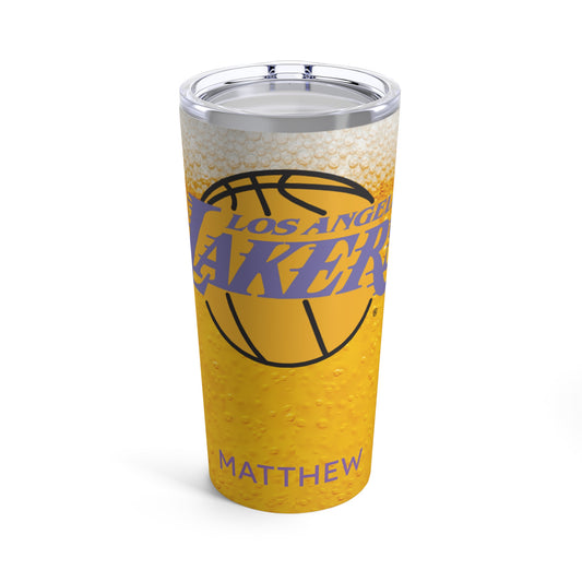 Personalized Los Angeles Lakers 20oz Travel Mug Tumbler