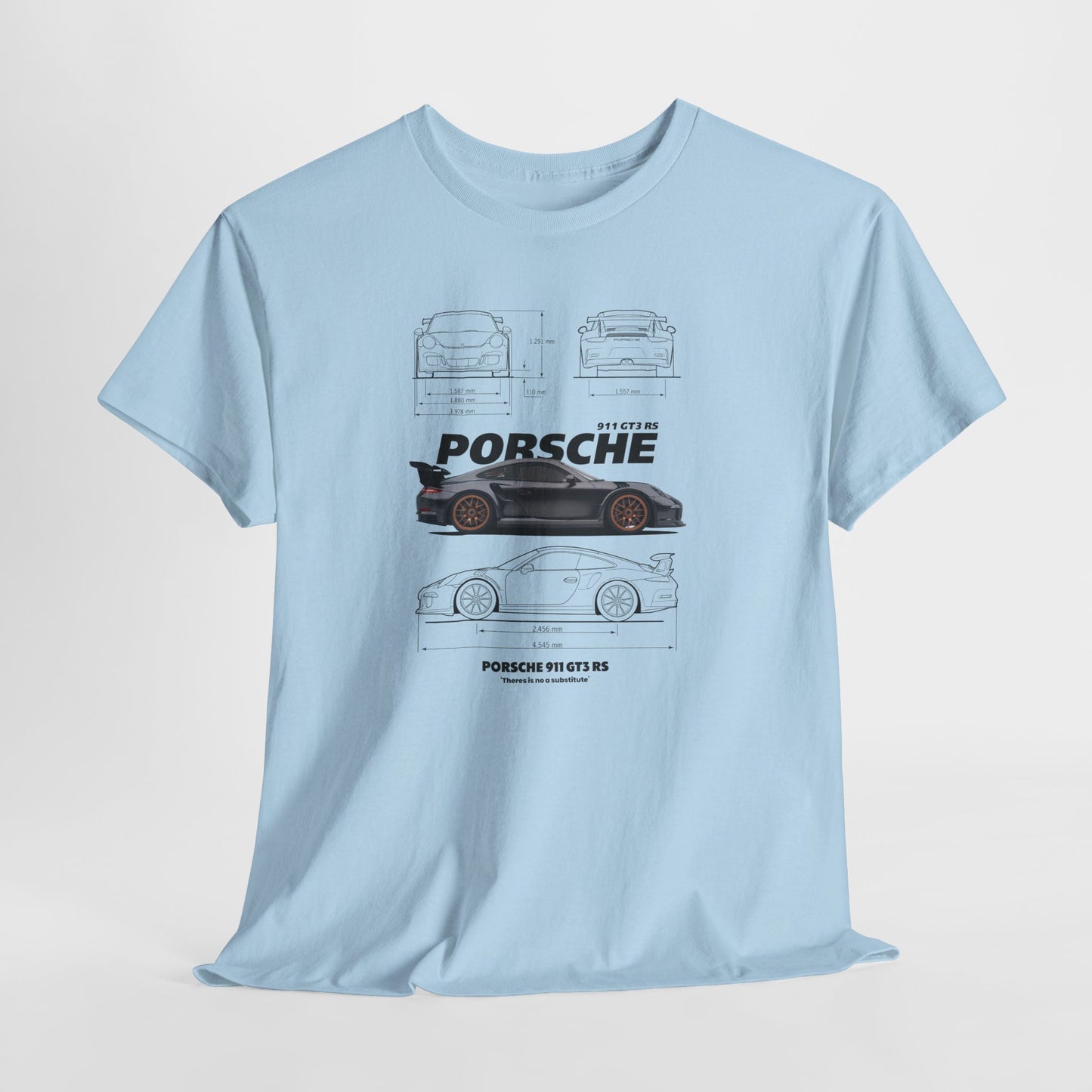Porsche 911 GT3 RS Blueprint Collection Unisex Cotton Tee