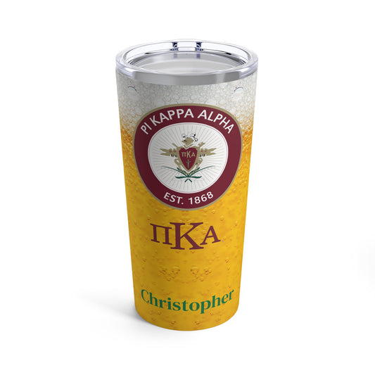 Personalized Pi Kappa Alpha 20oz Travel Mug Tumbler