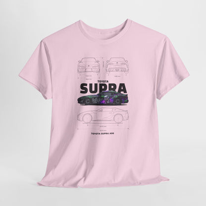 Toyota Supra A90 Blueprint Collection Unisex Cotton Tee