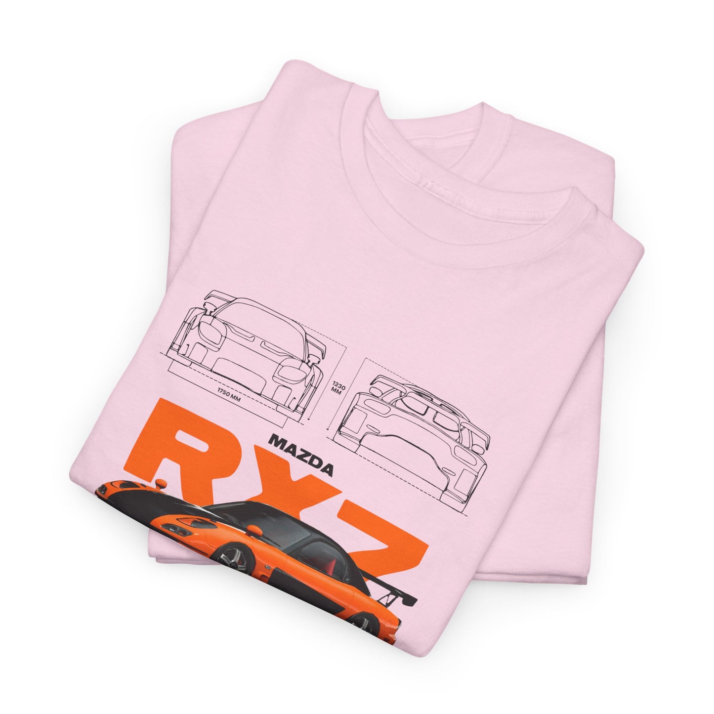 Mazda RX7 Blueprint Collection Unisex Cotton Tee