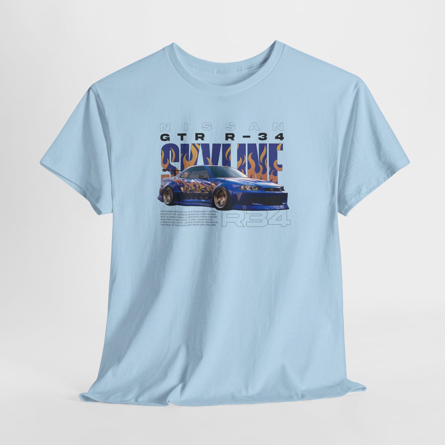 Nisson GTR R34 Blueprint Collection Unisex Cotton Tee