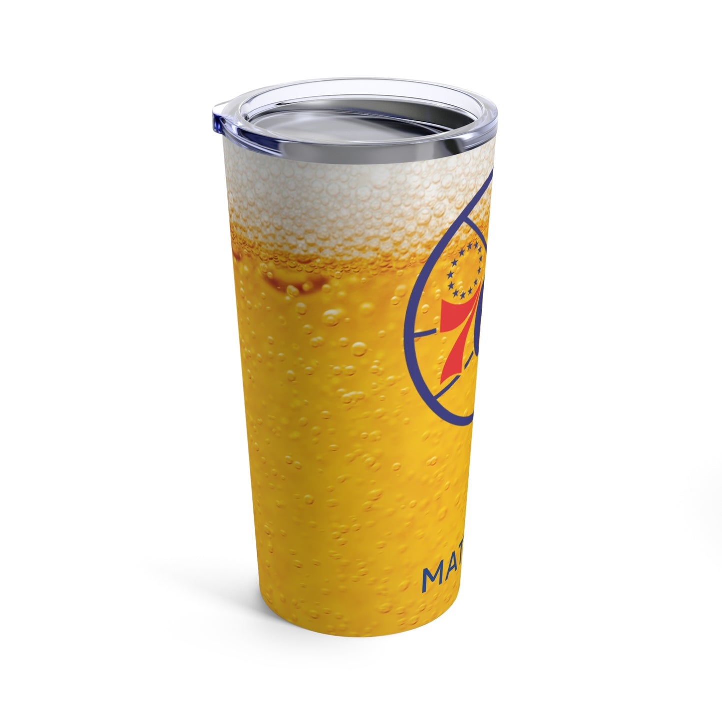 Personalized Philadelphia 76ers / Sixers 20oz Travel Mug / Tumbler + Vacuum-Insulated } Add