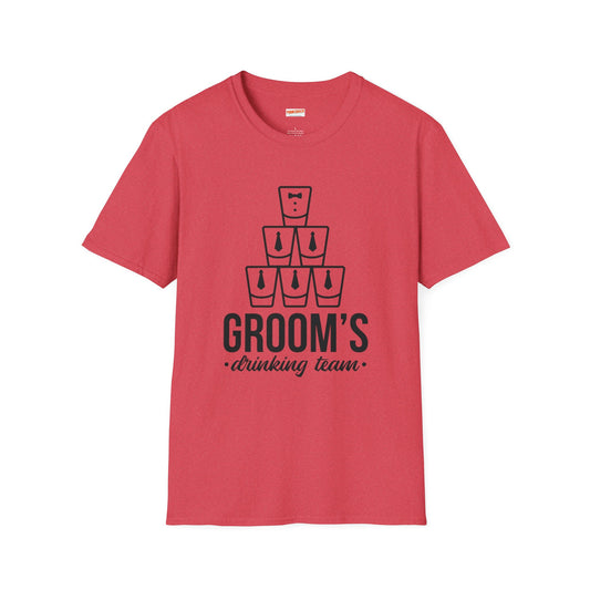 Personalized Groom's Drinking Team Softstyle T-Shirt