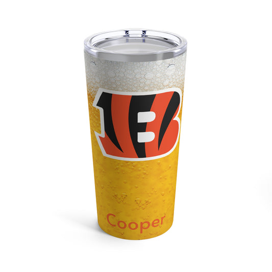 Personalized Cincinnati Bengals 20oz Travel Mug Tumbler