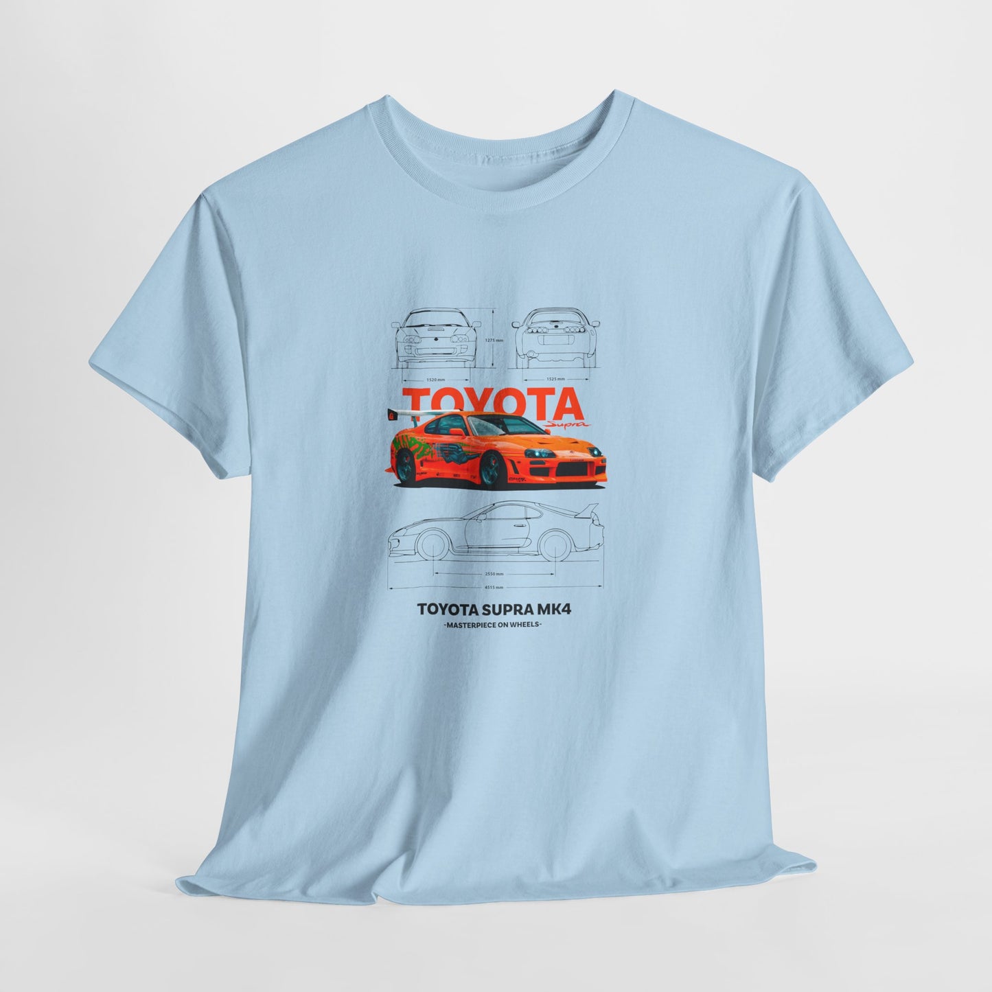 Toyota Supra MK4 Blueprint Collection Unisex Cotton Tee
