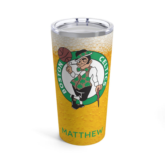 Personalized Boston Celtics 20oz Travel Mug Tumbler