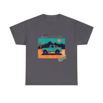 Ford Bronco 'Stay Wild' Art TShirt - Ethical, Sustainable, and Cool!  A great gift for Ford Bronco fans!