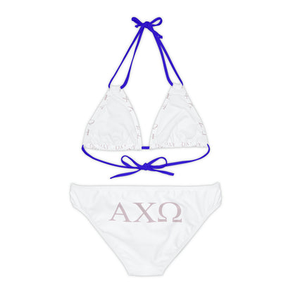 Alpha Chi Omega Sorority Strappy Bikini Set