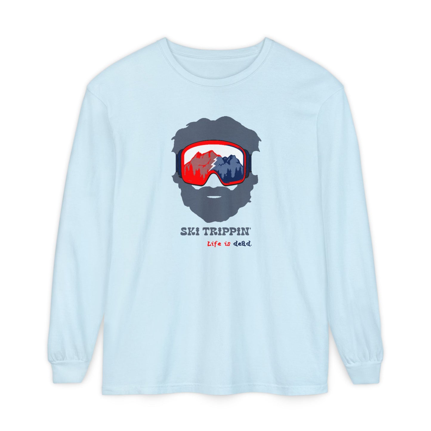 Ski Trippin' Jerry Unisex Garment-dyed Long Sleeve T-Shirt