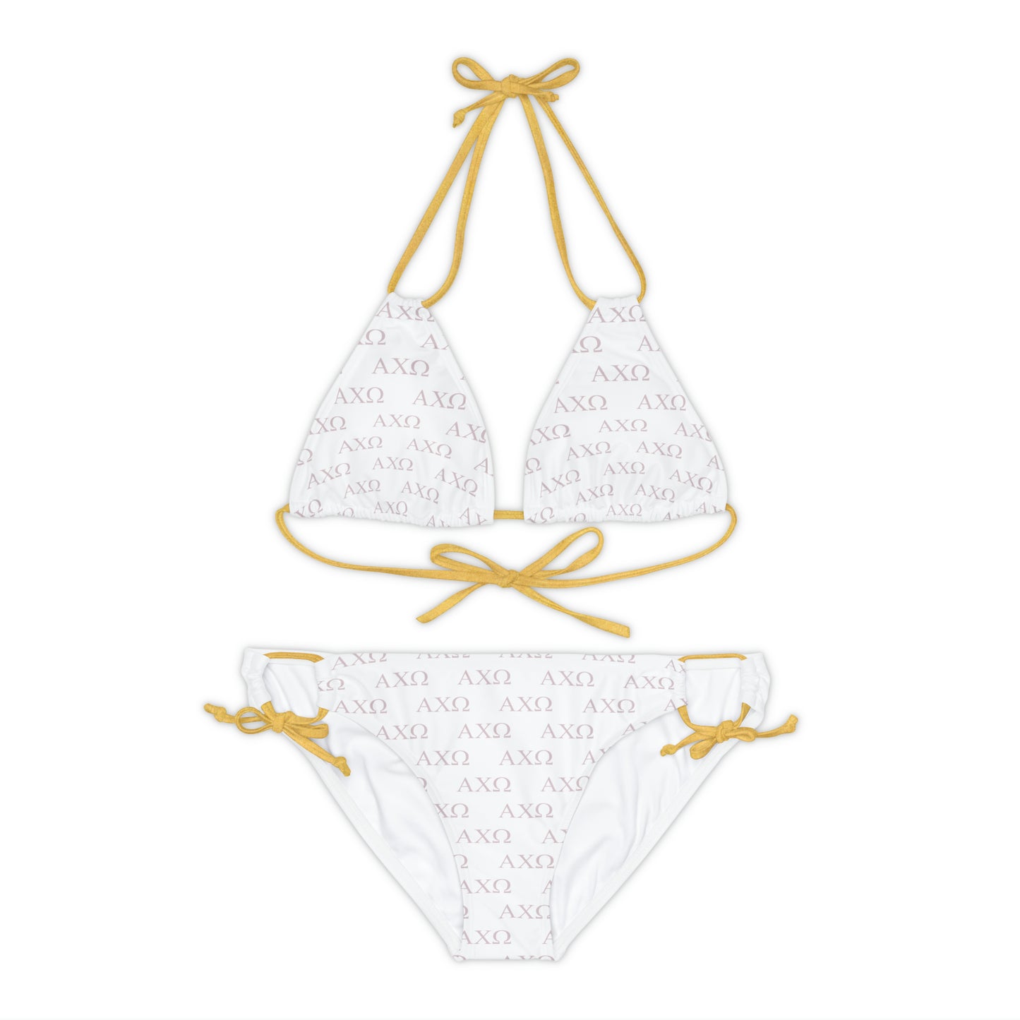 Alpha Chi Omega Sorority Strappy Bikini Set