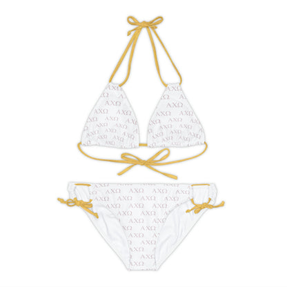 Alpha Chi Omega Sorority Strappy Bikini Set